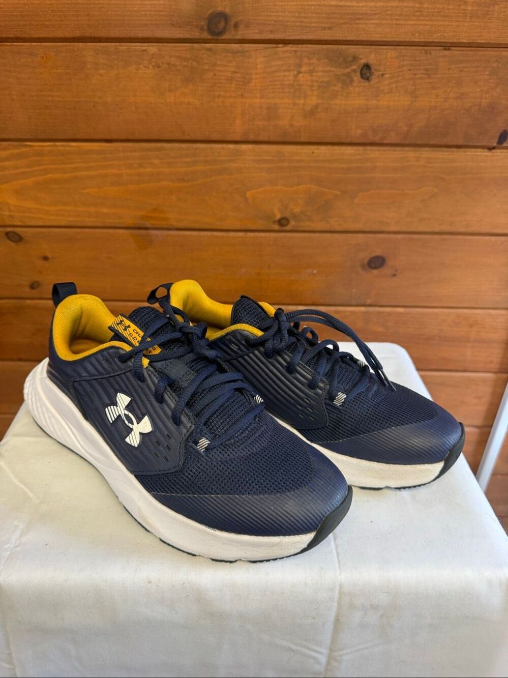 Under Armour Charged Commit TR 4 Men's Training Shoes Sz 8 Navy